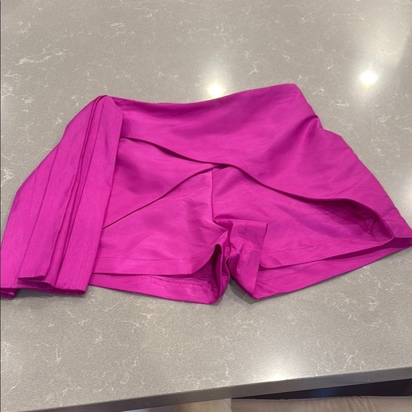 Paper London Pants - Fuchsia High Waist Women's Shorts by Paper London